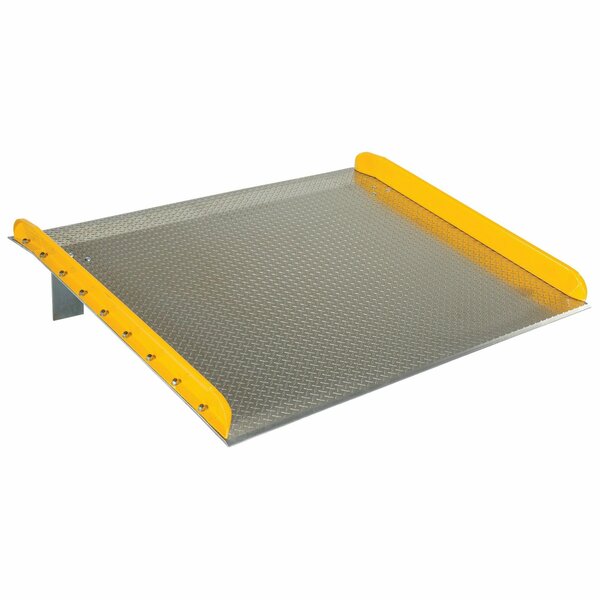 Vestil 72" x 60" Aluminum Truck Dockboards with Steel Safety Curb, 15,000 lb Capacity TAS-15-7260